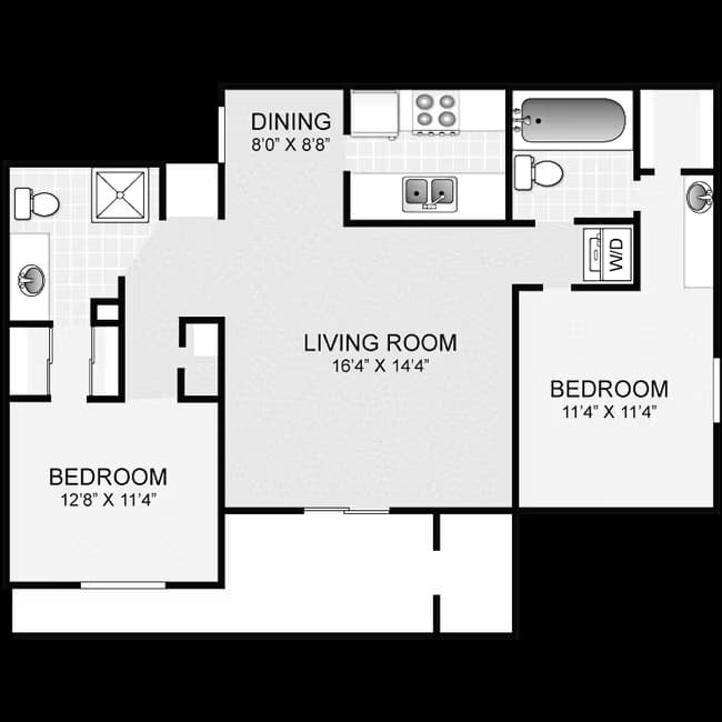 Unit J-204 J-204 floor plan