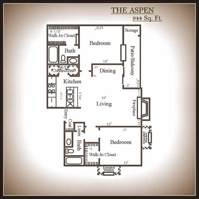 The Aspen 5807C floor plan
