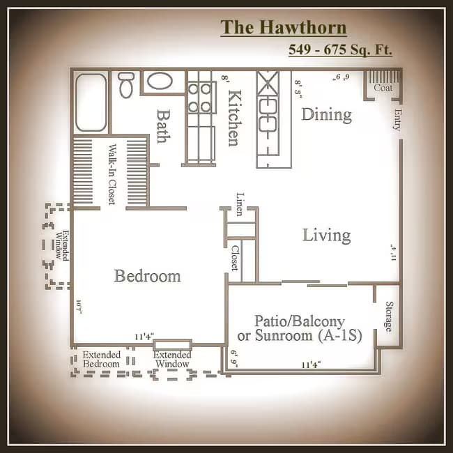 Unit 5860B 5919C floor plan