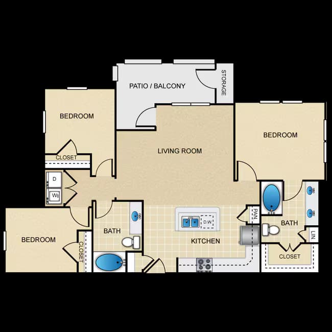 Unit 1937 1937 floor plan