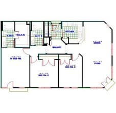 Traditional 3x2 1368-1424 SF 2334 floor plan