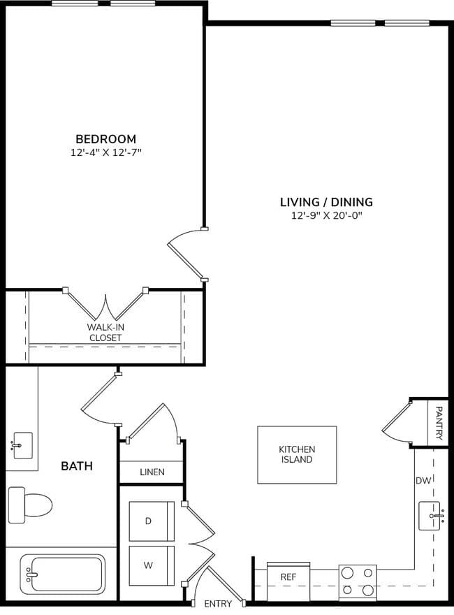 Unit 1223 1225 floor plan