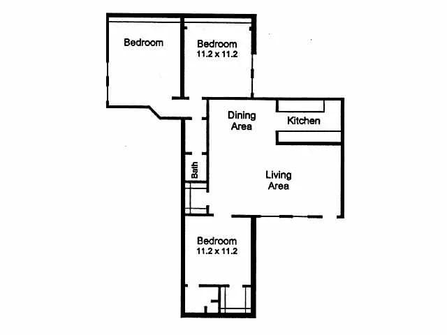 Unit 2510-F 2505-F floor plan