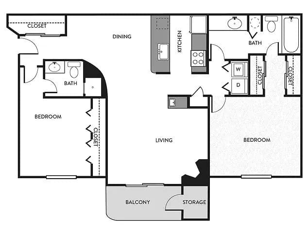 B1 2-2107 floor plan