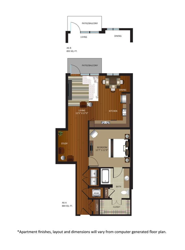 A6-B 3405 floor plan