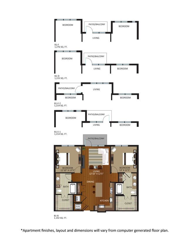 B1-B 1340 floor plan
