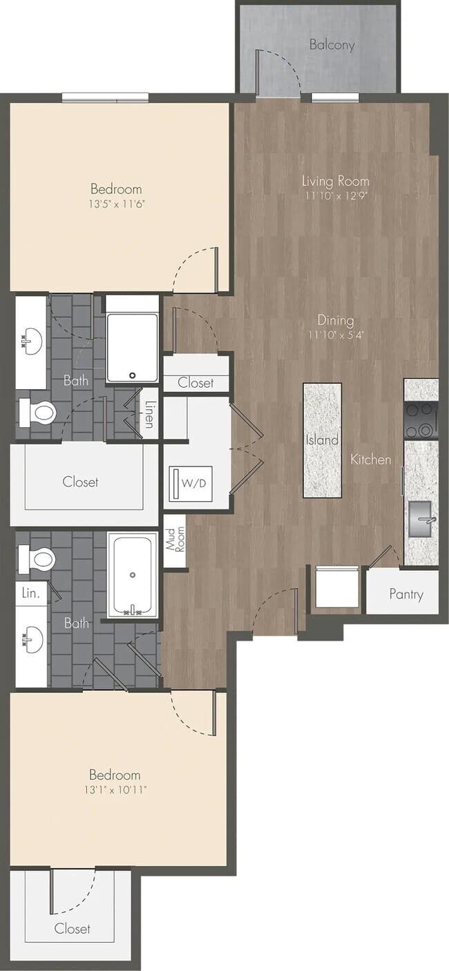 Unit 1-402 1-402 floor plan