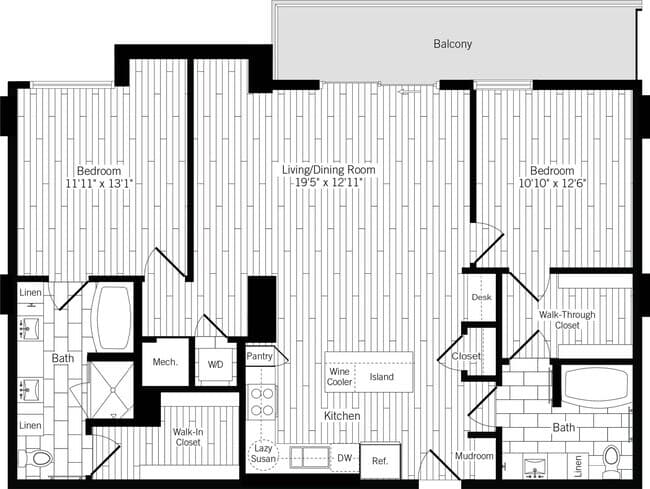 B03 - Penthouse 711 floor plan