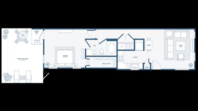Unit 03-1222A 03-1222A floor plan