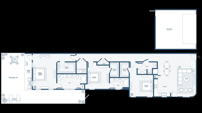 Unit 19-1105B 19-1105B floor plan