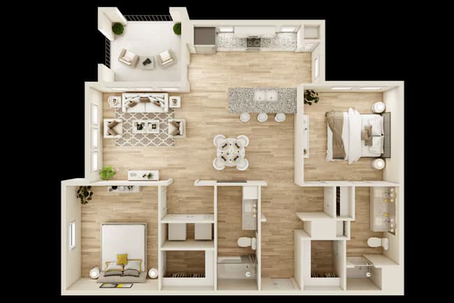Unit 2101 10302 floor plan