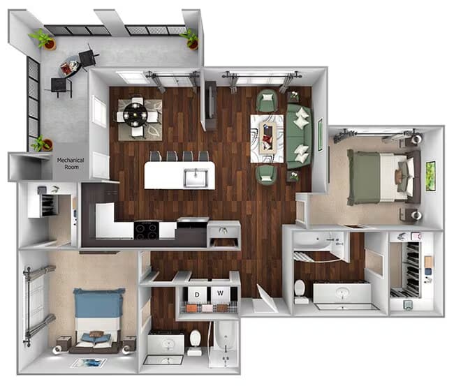 Unit 14302 14302 floor plan