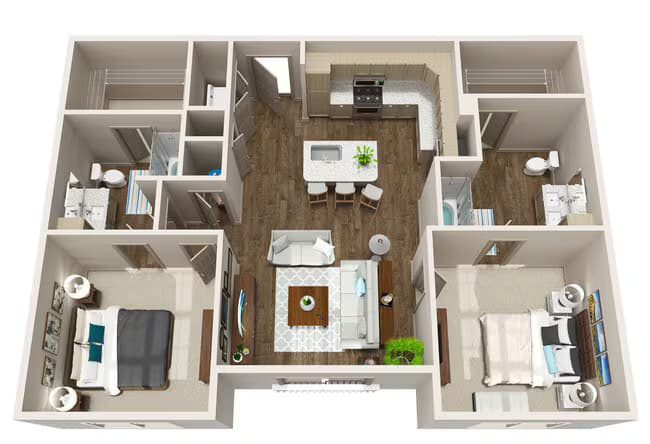 Unit 2407 1316 floor plan