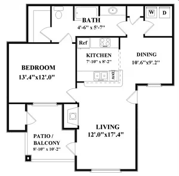 A1B Voyager 16107 floor plan