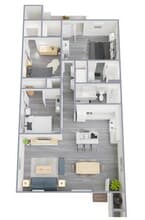 3 Bedroom 2 Bathroom 1722 floor plan