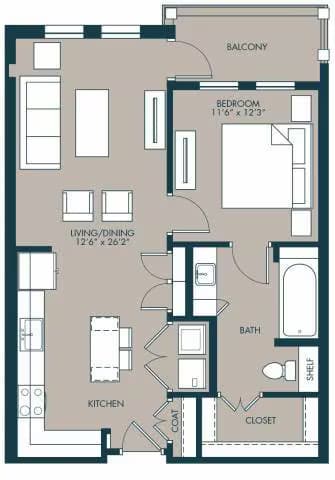 Unit 1129 1129 floor plan