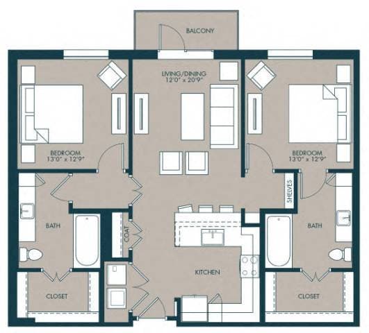 Unit 1222 1222 floor plan