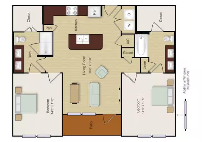 Unit 1-1151 1-1150 floor plan