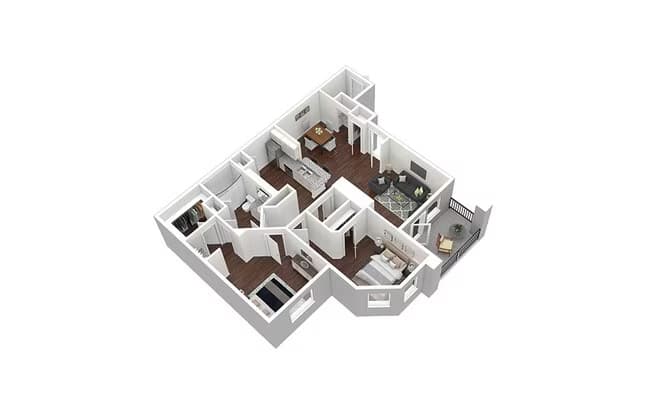 The Glendover 2204 floor plan