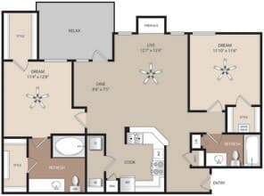 B1 0836 floor plan
