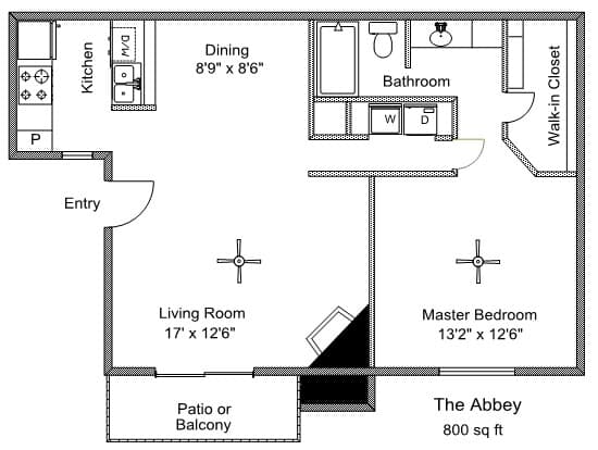 Unit 608 608 floor plan