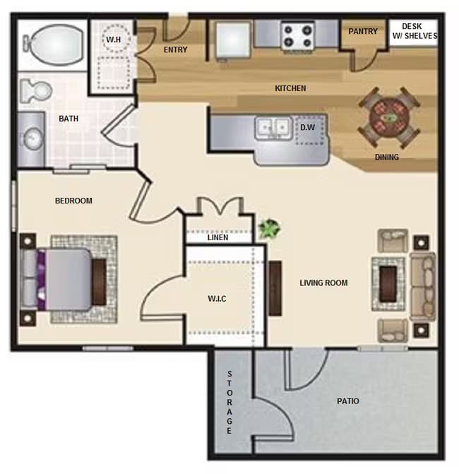 Unit 6201 6214 floor plan