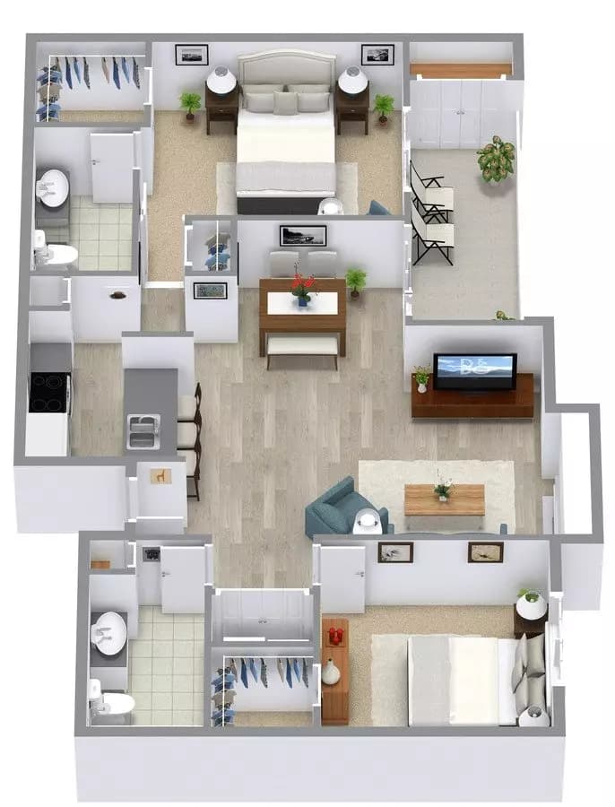 Unit E1108 E1108 floor plan