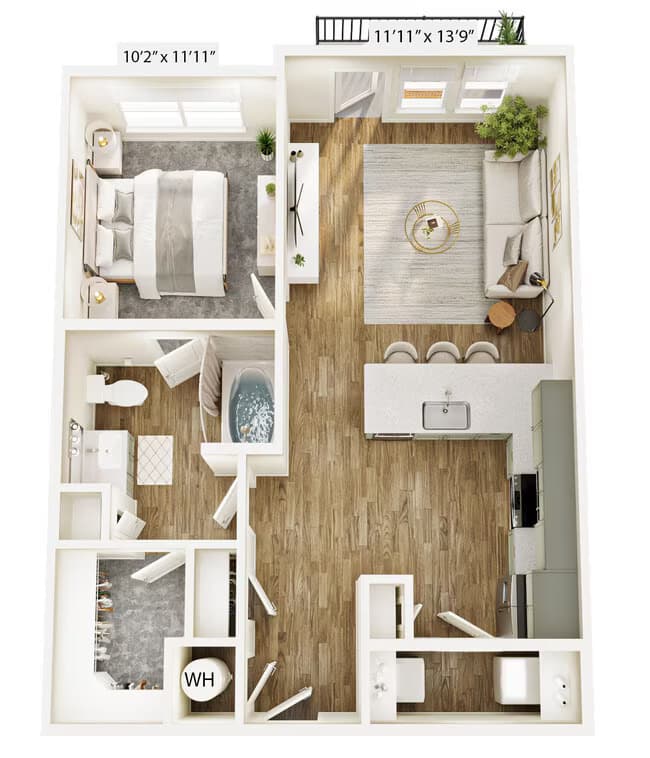Unit 4317 1312 floor plan