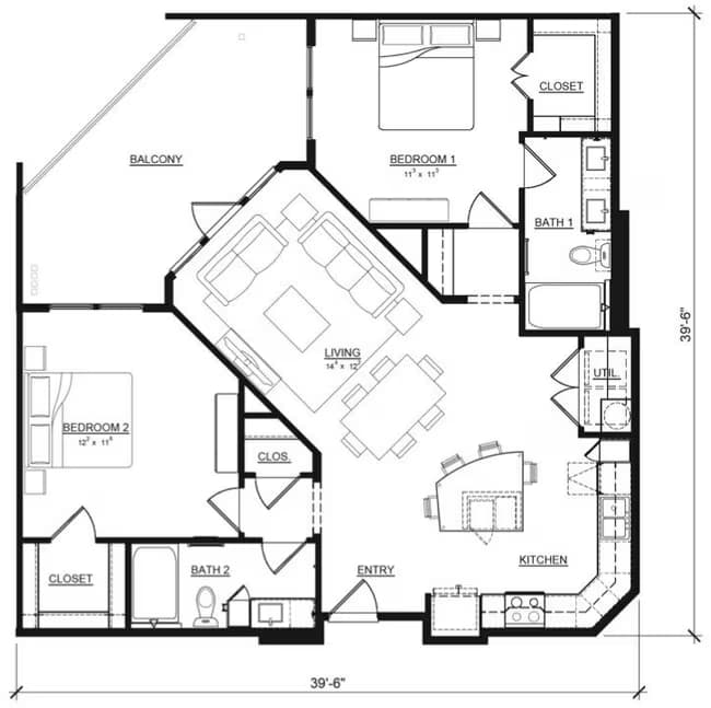Gardenia | B2 1142 floor plan