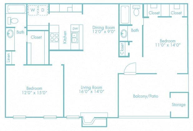 North Park 1027 floor plan