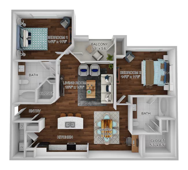 B1 - Sicily 1027 floor plan