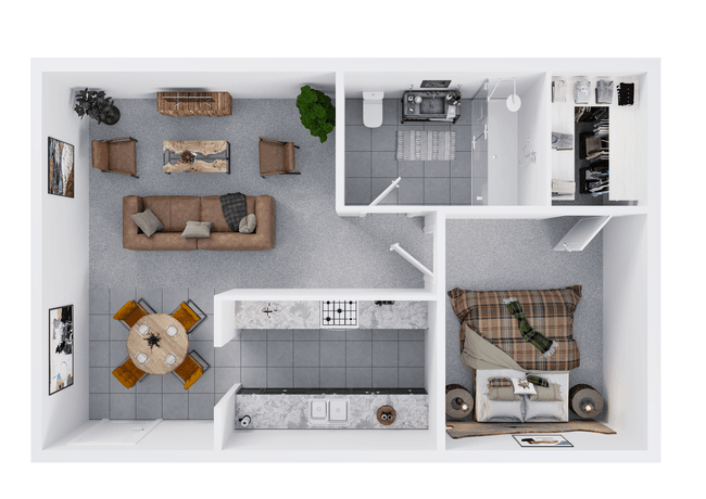 Unit 2-109 1-115 floor plan