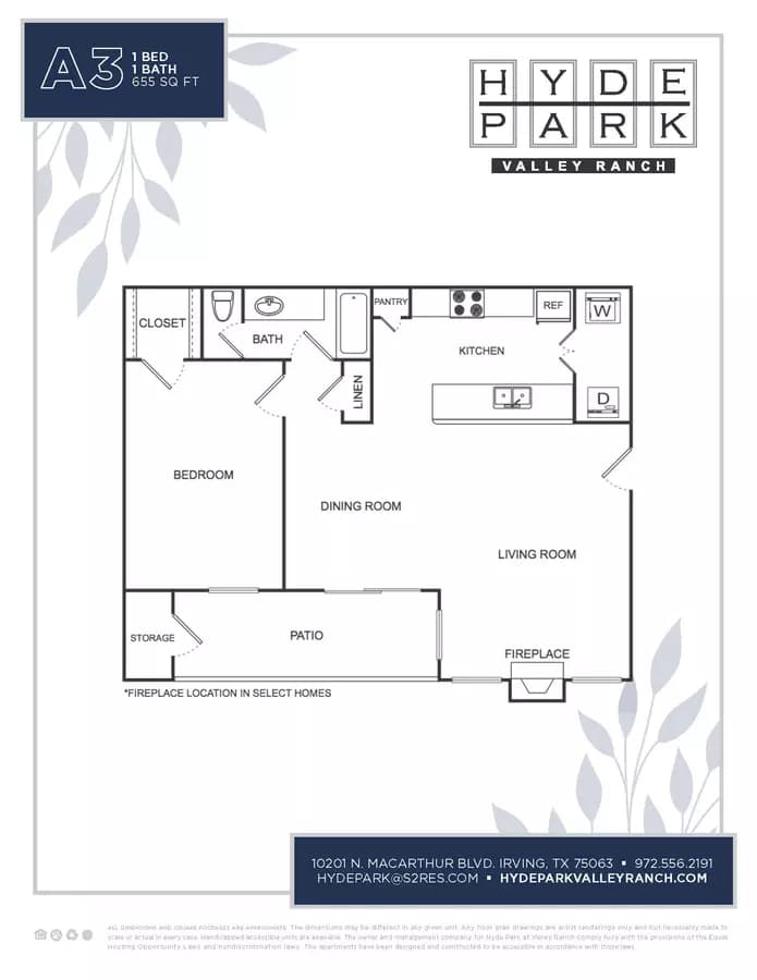 A1 Renovated 121-207 floor plan