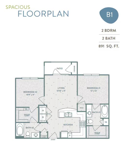 Unit 2304 6111 floor plan