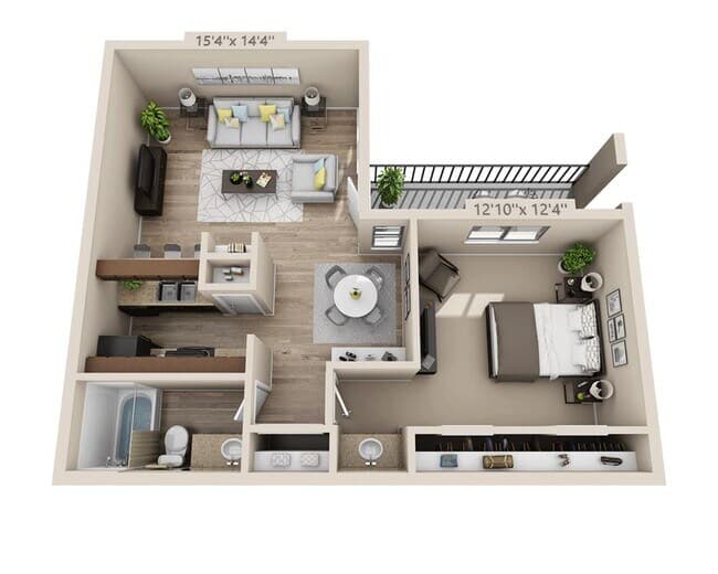 Unit CW-408 CW - 116 floor plan