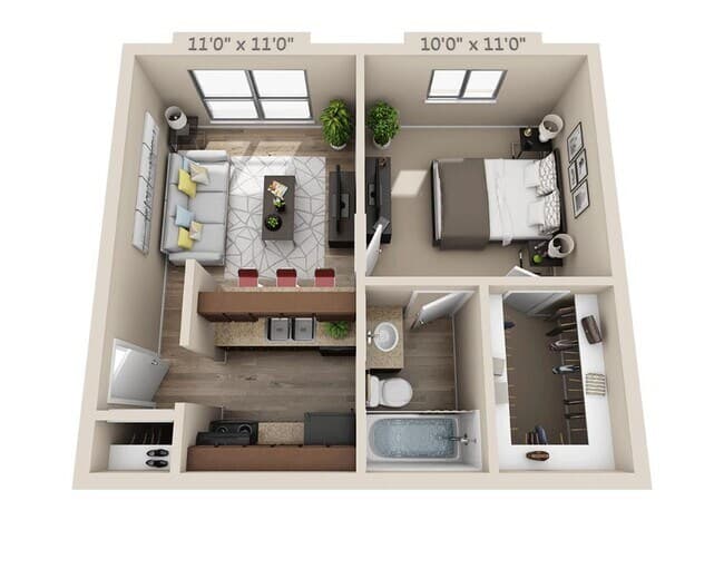 Unit RW-209 RW - 210 floor plan