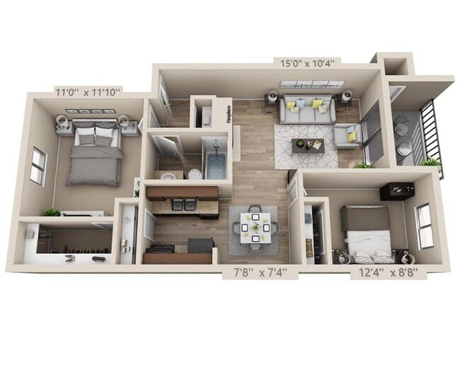 Unit CT-1116 CT - 808 floor plan