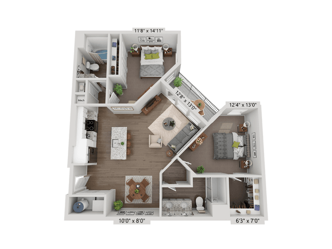 Unit 6202 2310 floor plan
