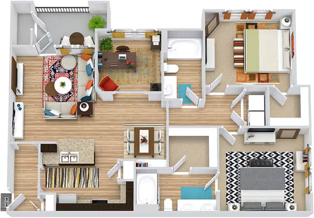 Brazos with Study 622 floor plan