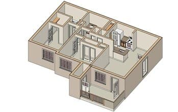 2x2 Premium 2313 floor plan