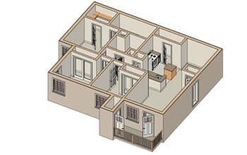 3x2 Classic 2309 floor plan