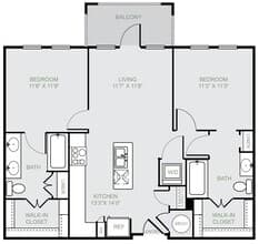 B1 1107 floor plan