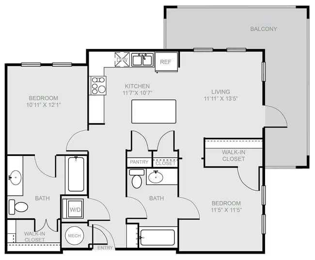 Unit 1215 1215 floor plan