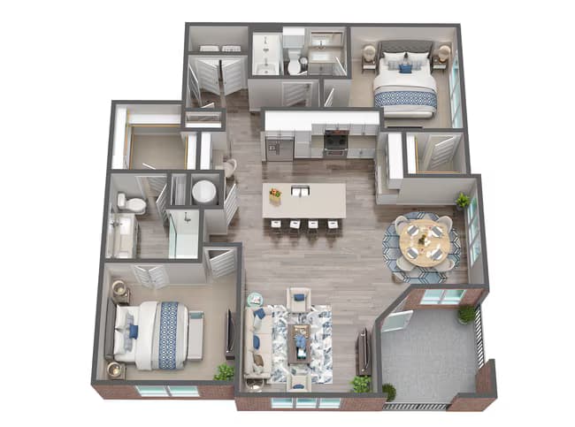 Unit 4107 5119 floor plan