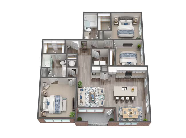 Unit 1301 4115 floor plan