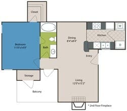 1 bedroom 1 bathroom 659 sq ft 1811 floor plan