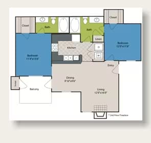 Unit 522 522 floor plan