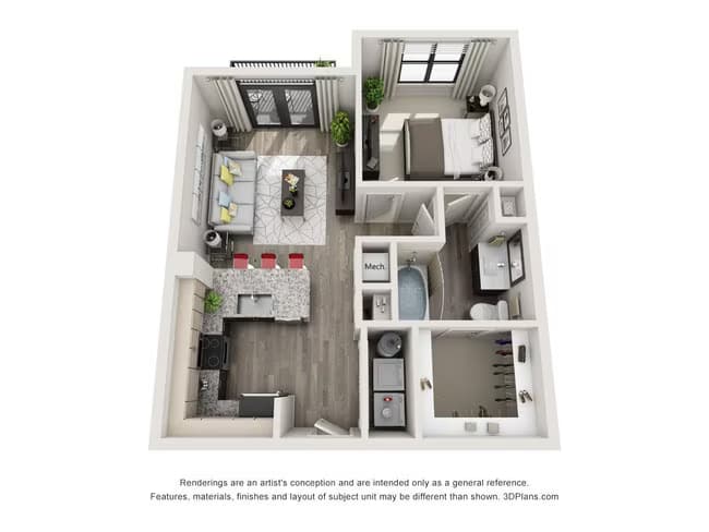 A1 307 floor plan