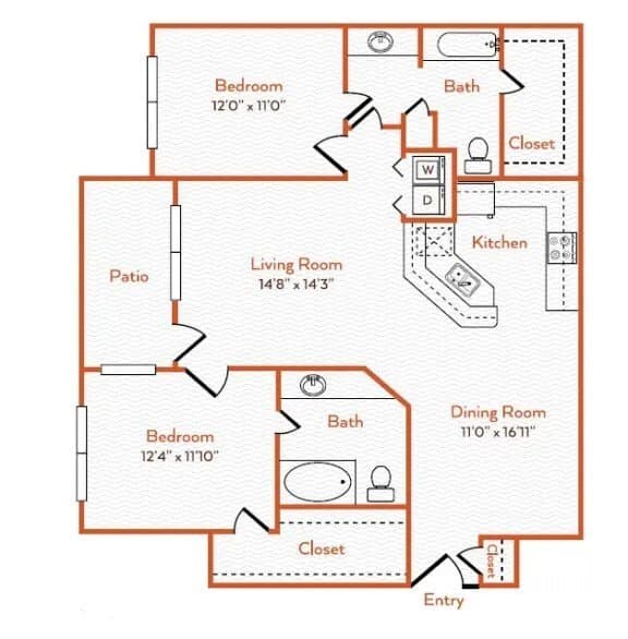 Unit 1016 1016 floor plan
