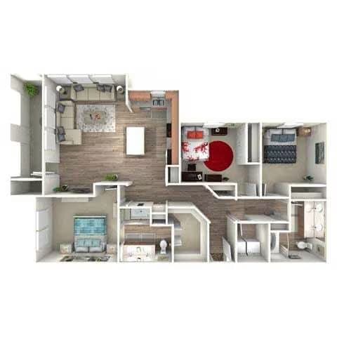 C1 - Phase I 0-461 floor plan